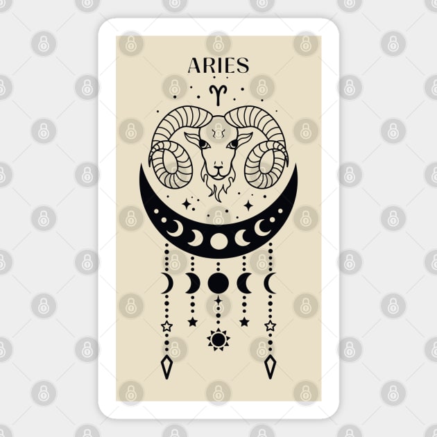 Aries star sign; gift for Aries; Aries birthday; Aries zodiac; Aries horoscope; Aries zodiac sign; April birthday Magnet by Be my good time